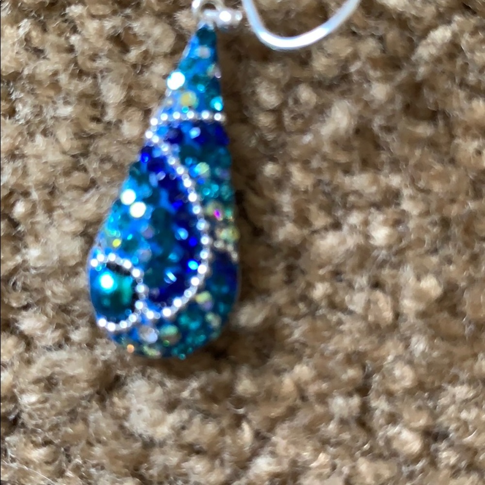 Multi jewel earrings. NWOT! - Picture 2 of 2